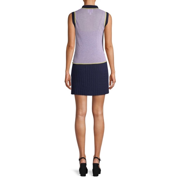 Sui by Anna Sui Lightweight Knit Tennis Inspired Dress - Picture 7 of 16